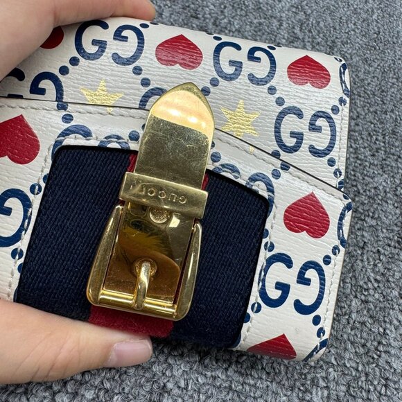 GUCCI Sylvie Leather Wallet 225-071025 - Picture 6 of 9